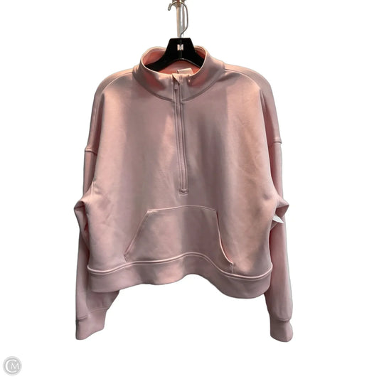 Athletic Sweatshirt Collar By All In Motion In Pink, Size: L