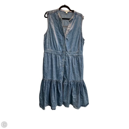 Dress Casual Midi By On 34th In Blue Denim, Size: 2x