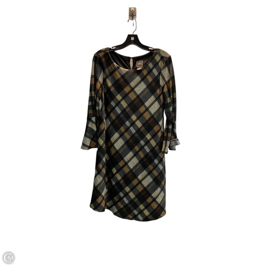Dress Sweater By Clothes Mentor In Plaid Pattern, Size: M