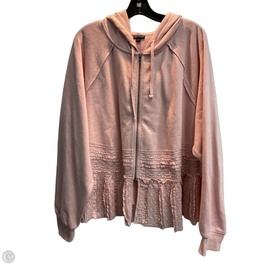 Sweatshirt Hoodie By Torrid In Pink, Size: 2x