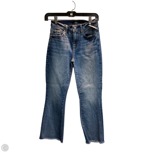 Jeans Skinny By 7 For All Mankind In Blue Denim, Size: 0