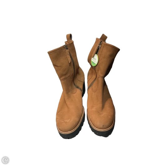 Boots Mid-calf Heels By Paul Green In Brown, Size: 8