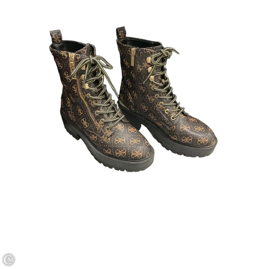Boots Combat By Guess In Black, Size: 7.5