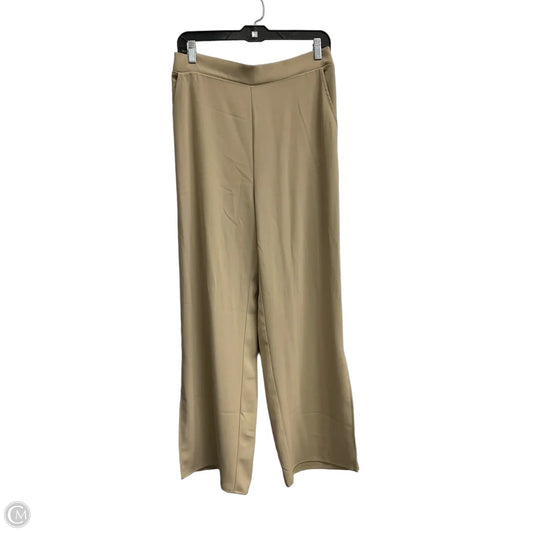 Pants Wide Leg By Melloday In Tan, Size: M