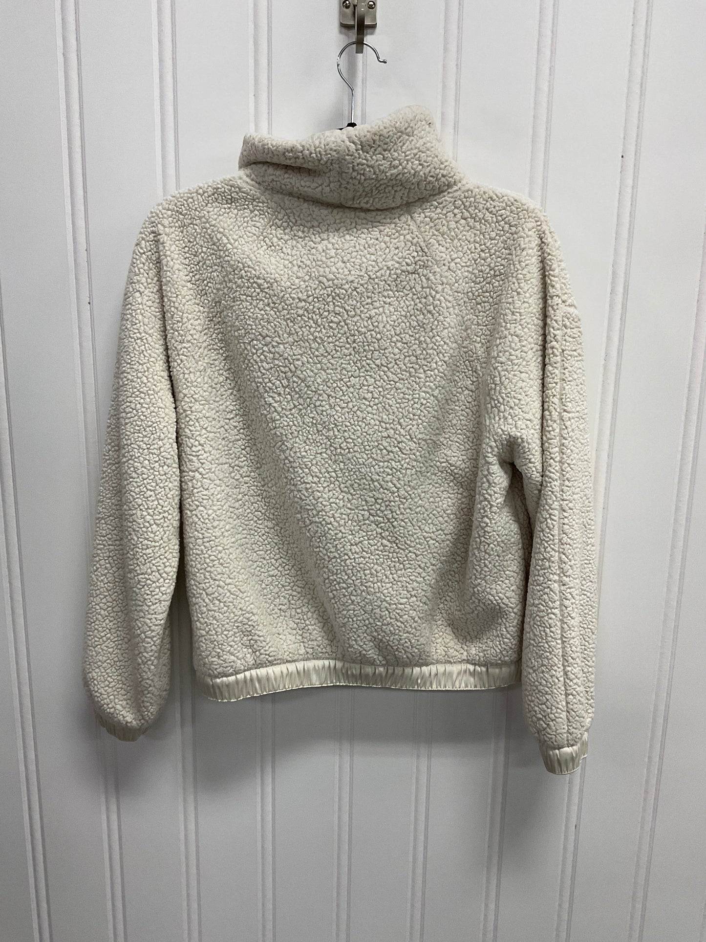 Jacket Faux Fur & Sherpa By Athleta In Cream, Size: Sp