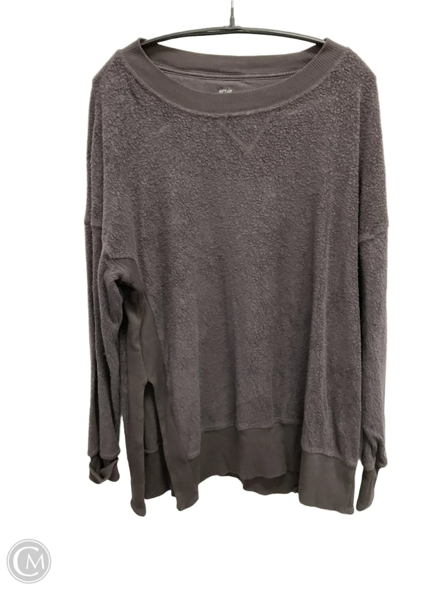 Sweatshirt Crewneck By Aerie In Brown, Size: M