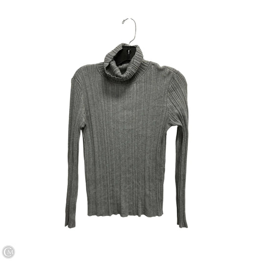 Top Long Sleeve Basic By Time And Tru In Grey, Size: M