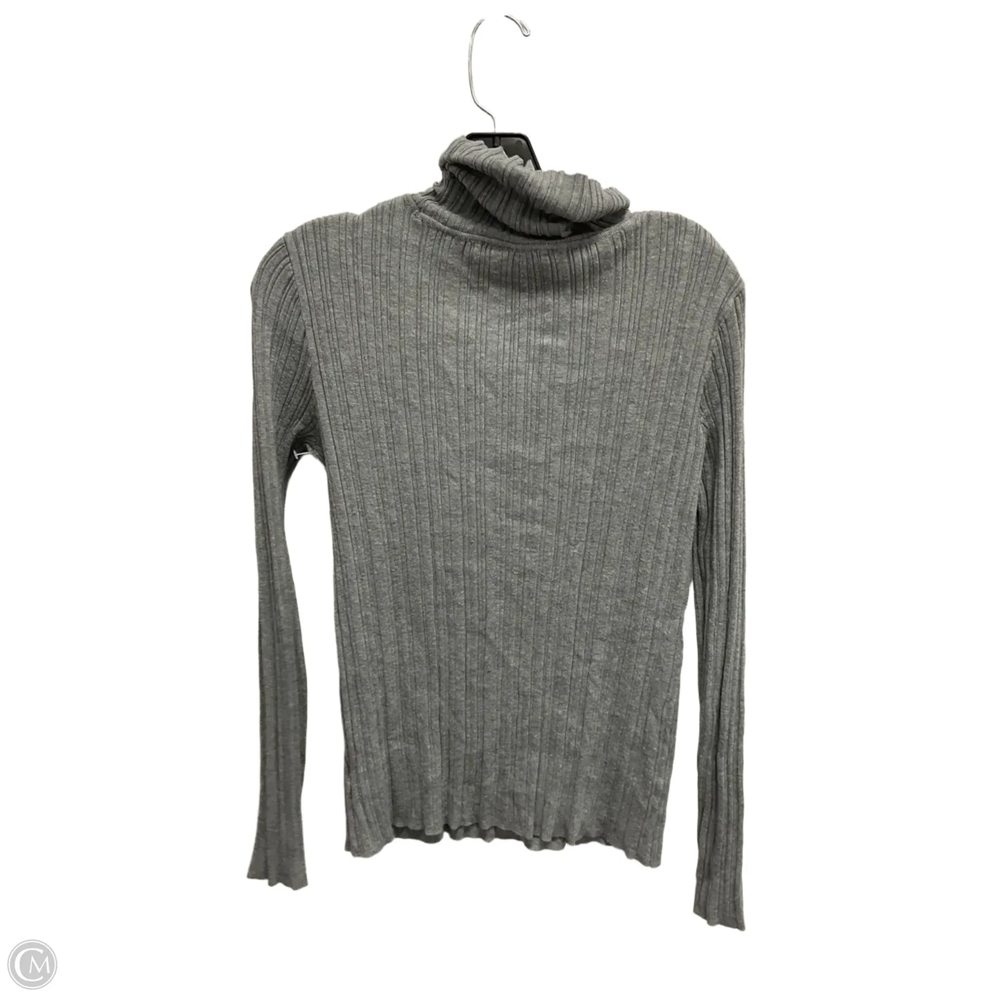 Top Long Sleeve Basic By Time And Tru In Grey, Size: M