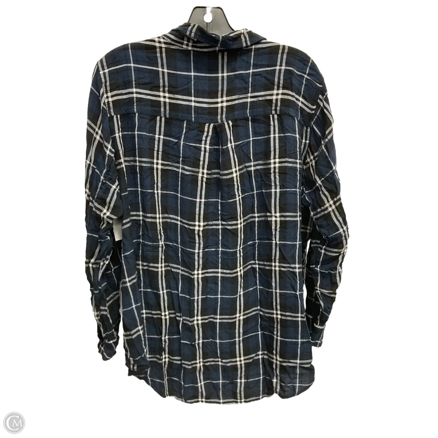 Top Long Sleeve By Terra & Sky In Blue, Size: 2x