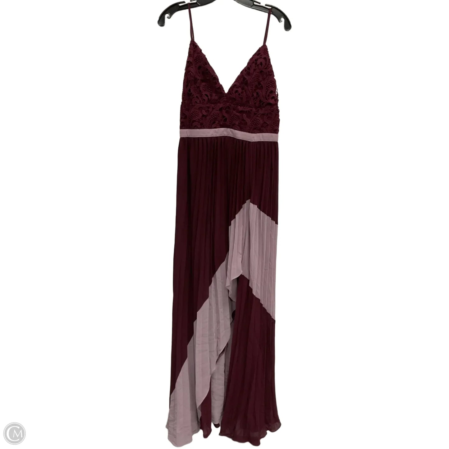 Dress Casual Maxi By Cmc In Maroon, Size: L