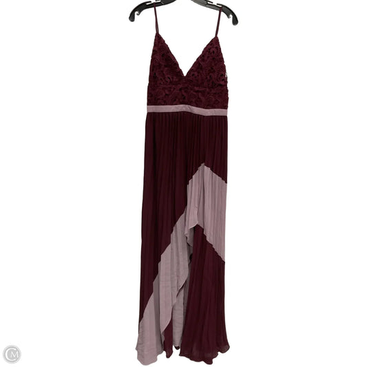Dress Casual Maxi By Cmc In Maroon, Size: L