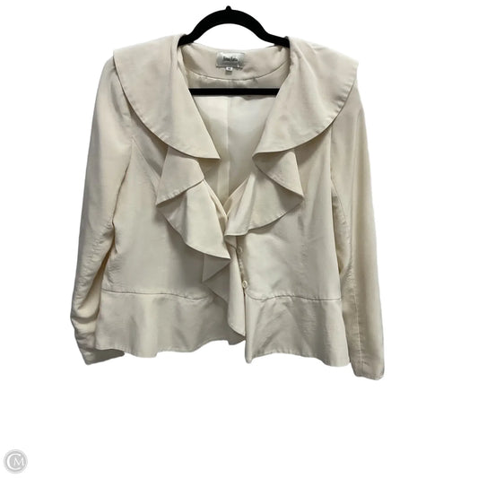 Blazer Designer By Neiman Marcus In Cream, Size: L
