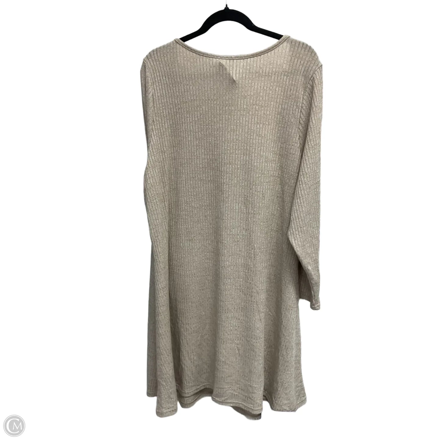Dress Casual Midi By Old Navy In Tan, Size: 3x