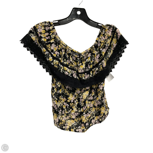 Top Short Sleeve By Clothes Mentor In Floral Print, Size: Xs