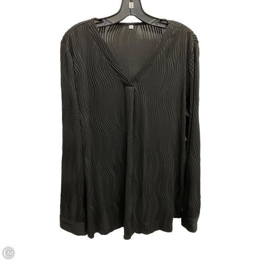 Top Long Sleeve By Clothes Mentor In Black, Size: 2x