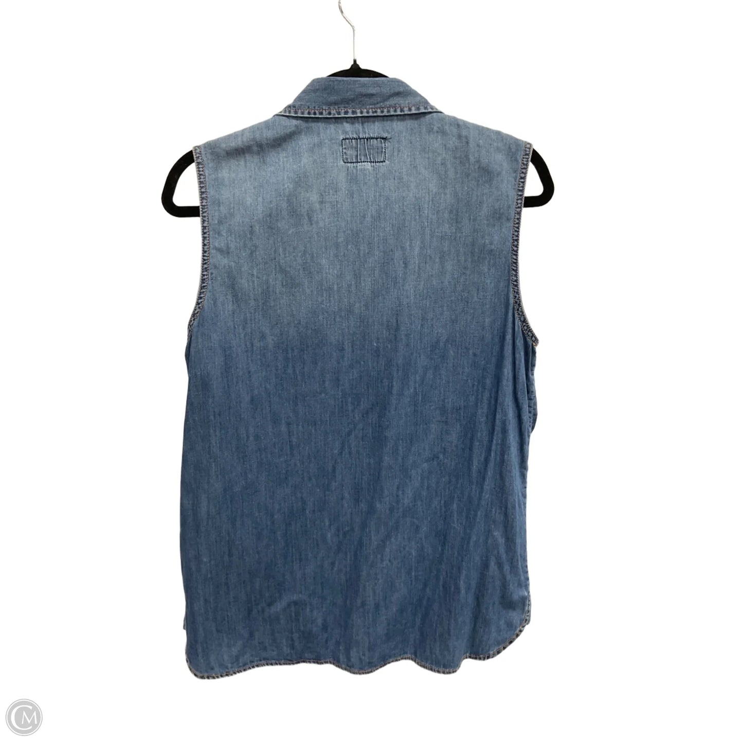 Top Sleeveless By Current/elliott In Blue Denim, Size: S