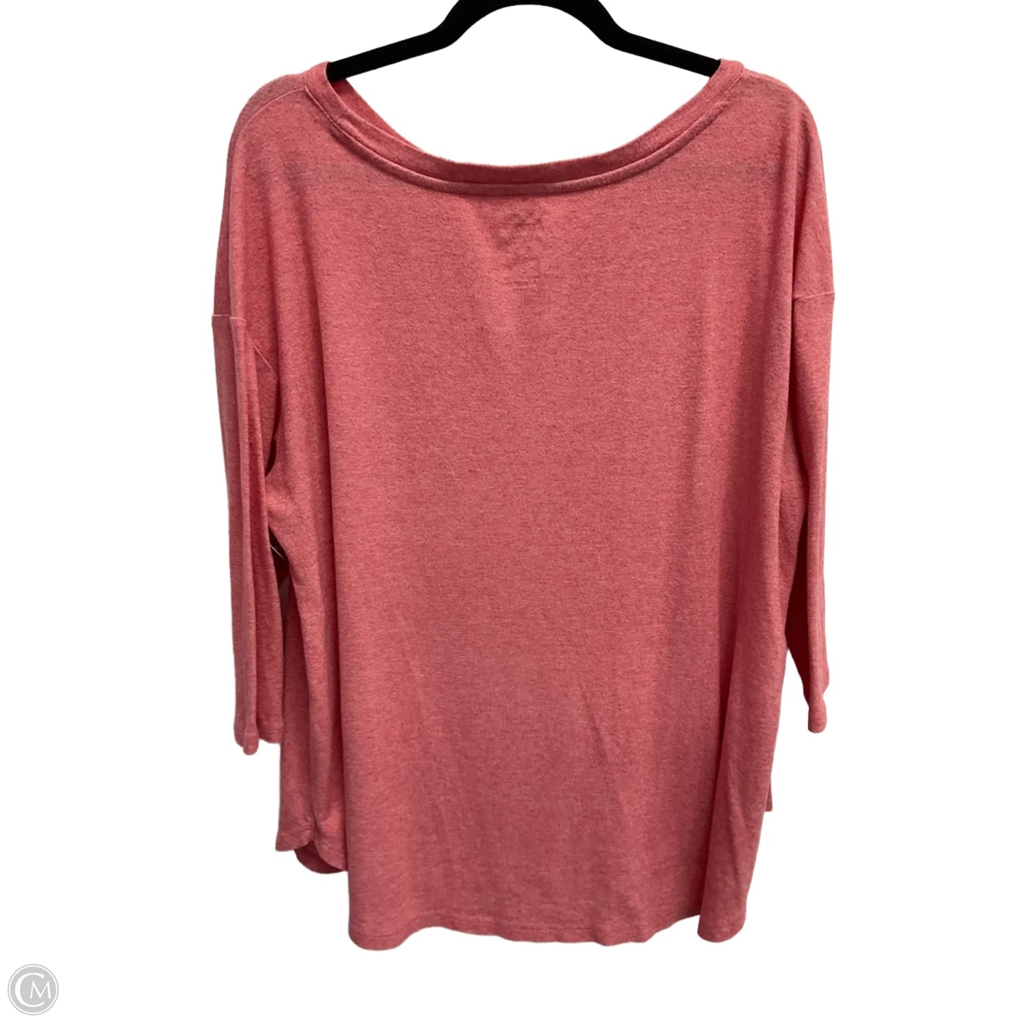 Top Long Sleeve By Maurices In Pink, Size: 1x