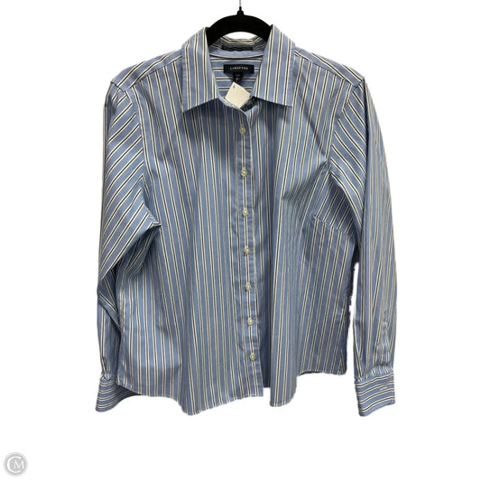 Blouse Long Sleeve By Lands End In Striped Pattern, Size: Xlp