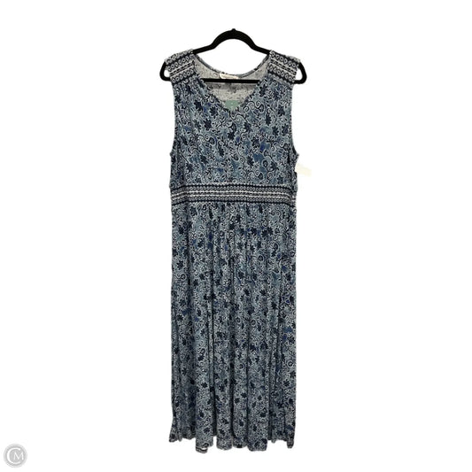 Dress Casual Maxi By Coldwater Creek In Blue, Size: L