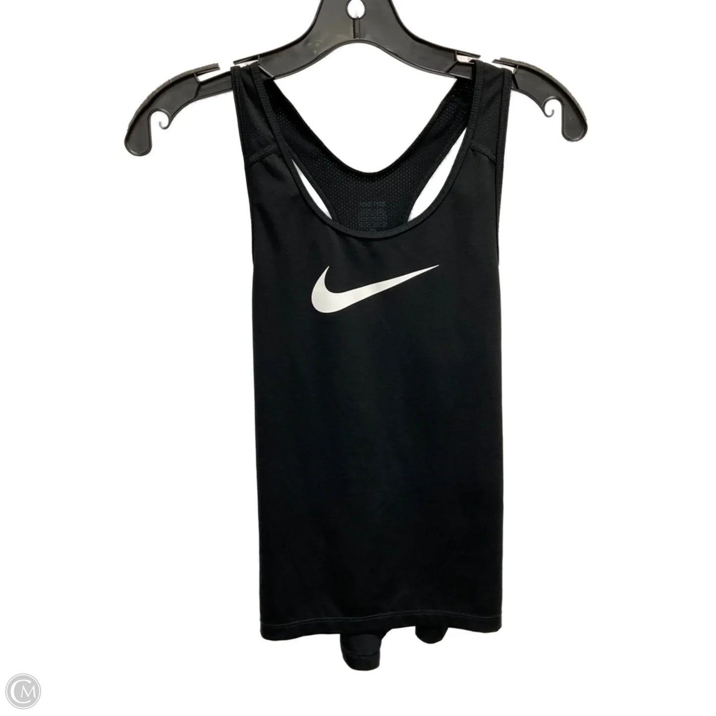 Athletic Tank Top By Nike Apparel In Black, Size: Xs