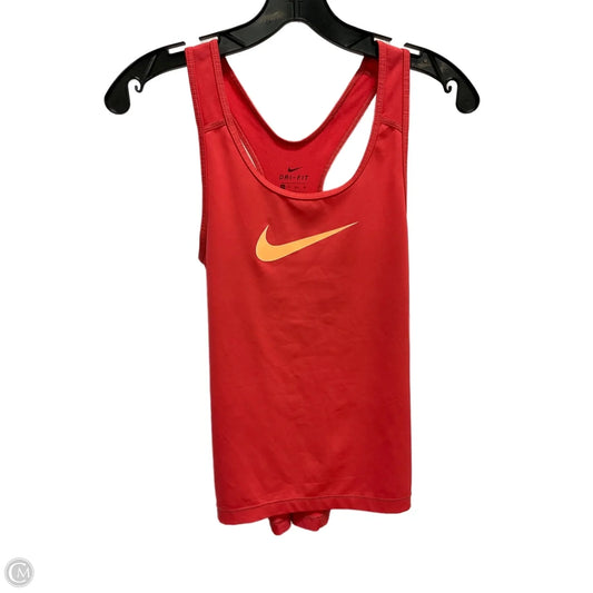 Athletic Tank Top By Nike Apparel In Pink, Size: Xs
