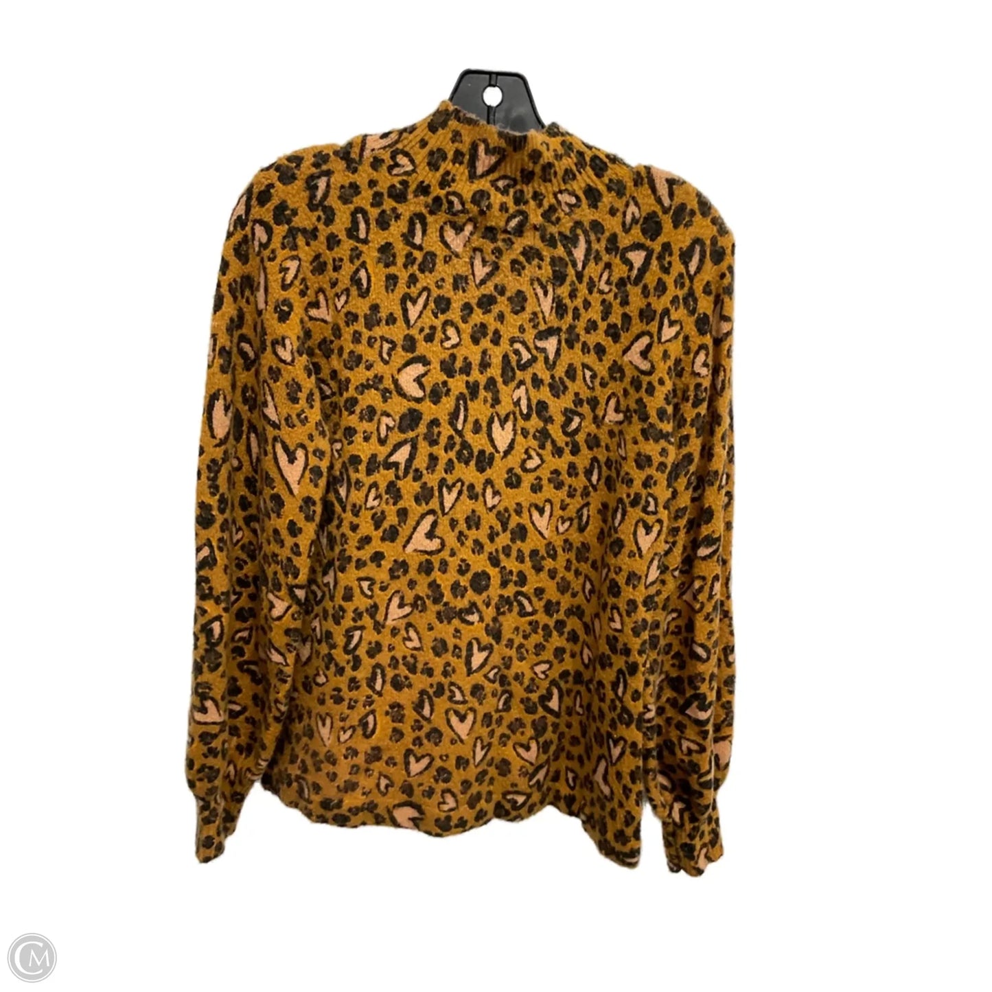 Sweater Designer By Karl Lagerfeld In Animal Print, Size: M