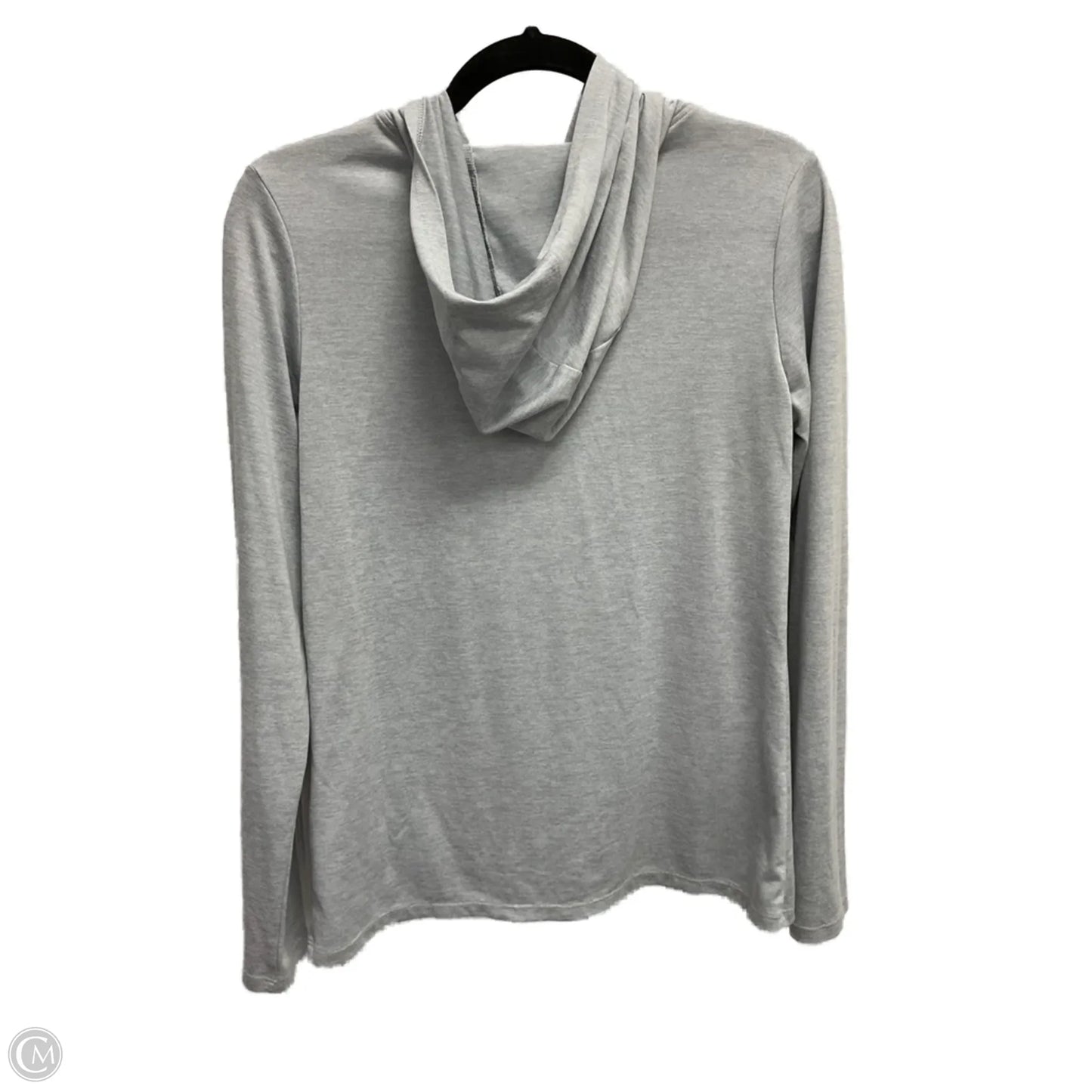 Athletic Top Long Sleeve Hoodie By Nike Apparel In Grey, Size: S
