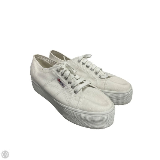 Shoes Sneakers By Superga In White, Size: 9
