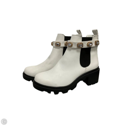 Boots Combat By Steve Madden In White, Size: 9.5