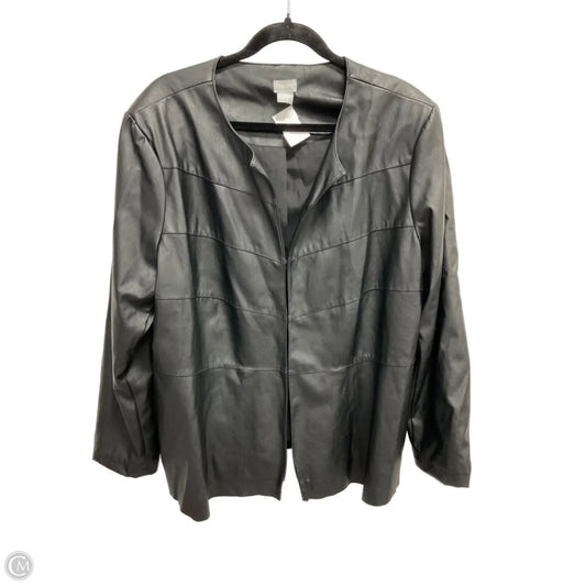 Jacket Other By Chicos In Black, Size: 2x