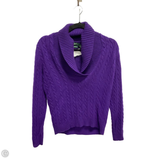 Sweater Cashmere By Lauren By Ralph Lauren In Purple, Size: M