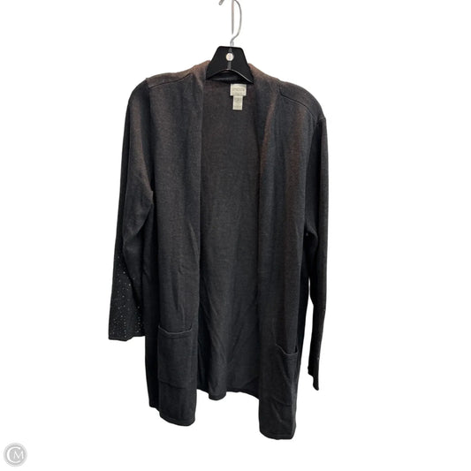 Cardigan By Chicos In Grey, Size: L
