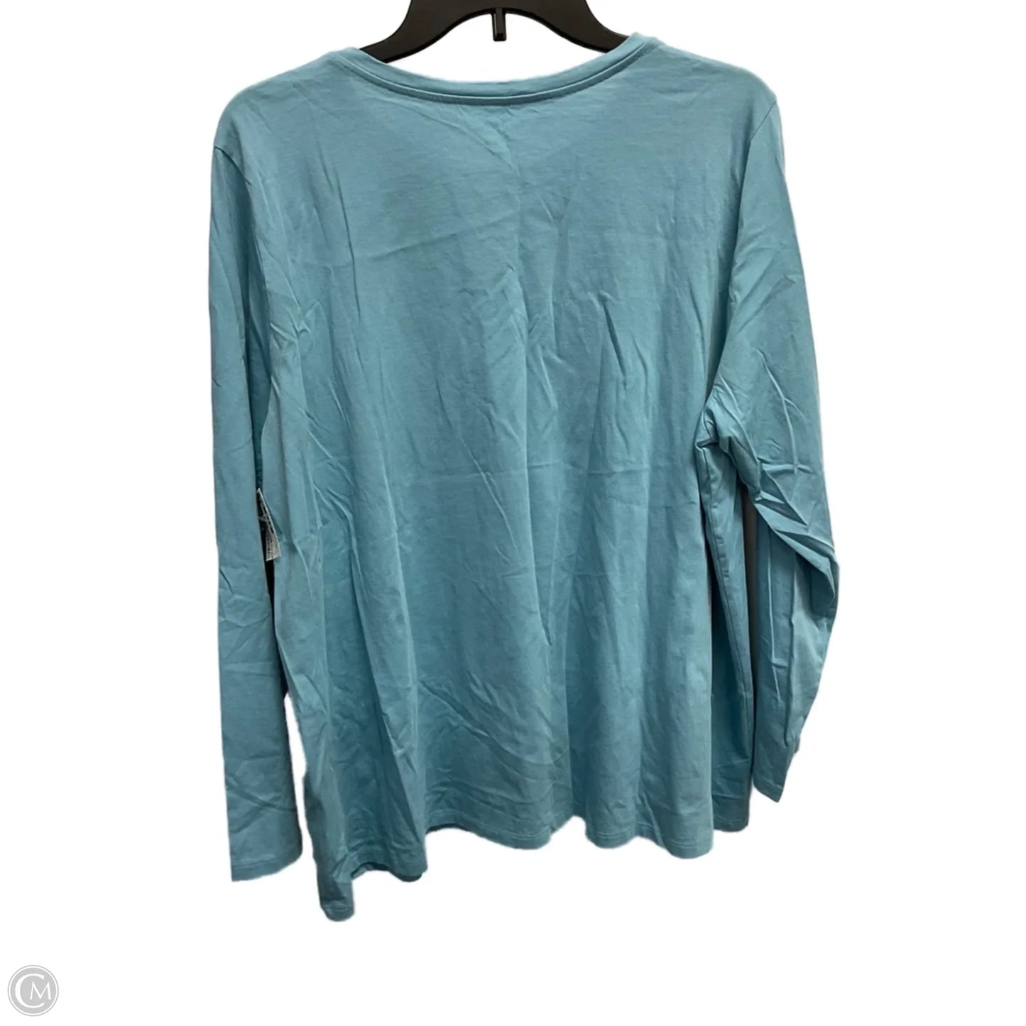 Top Long Sleeve Basic By Eileen Fisher In Blue, Size: 2x