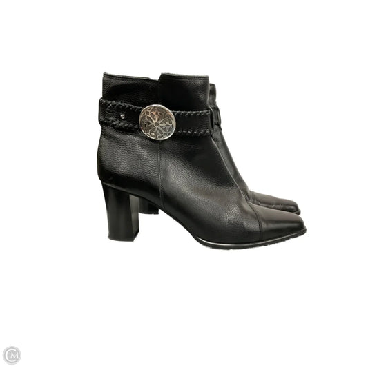 Boots Ankle Heels By Brighton In Black, Size: 8.5