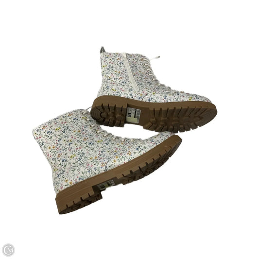 Boots Combat By So In Floral Print, Size: 10