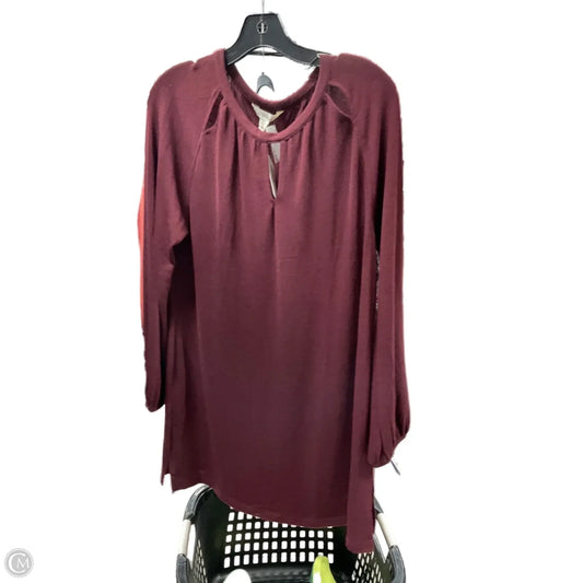 Dress Casual Short By Clothes Mentor In Maroon, Size: M