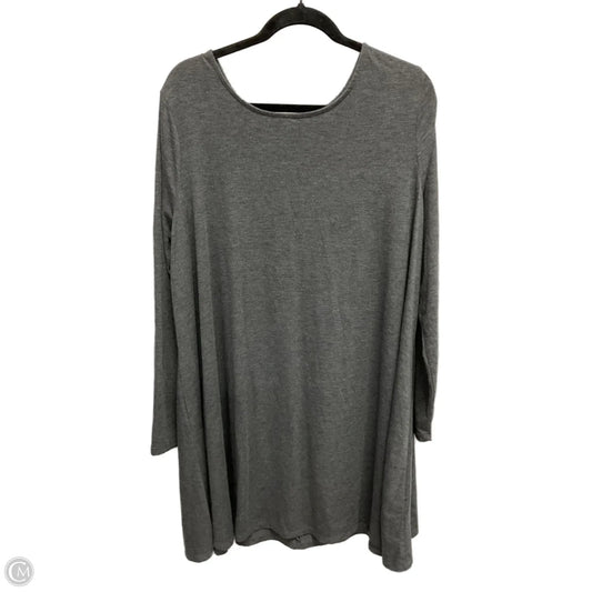 Dress Casual Midi By Old Navy In Grey, Size: Xxl