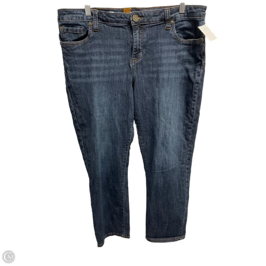 Jeans Boyfriend By Kut In Blue, Size: 14