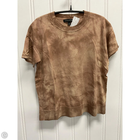 Top Short Sleeve Basic By Banana Republic In Brown, Size: M
