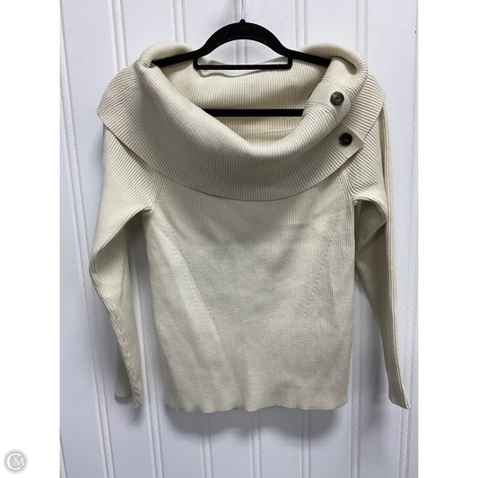 Sweater By Banana Republic In Cream, Size: L
