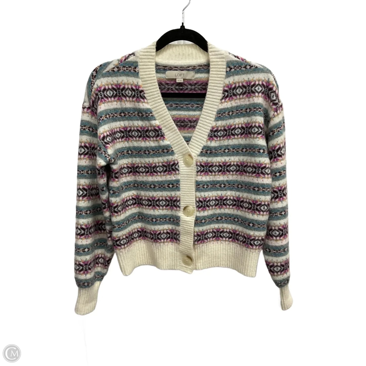 Cardigan By Loft In Multi-colored, Size: Xs
