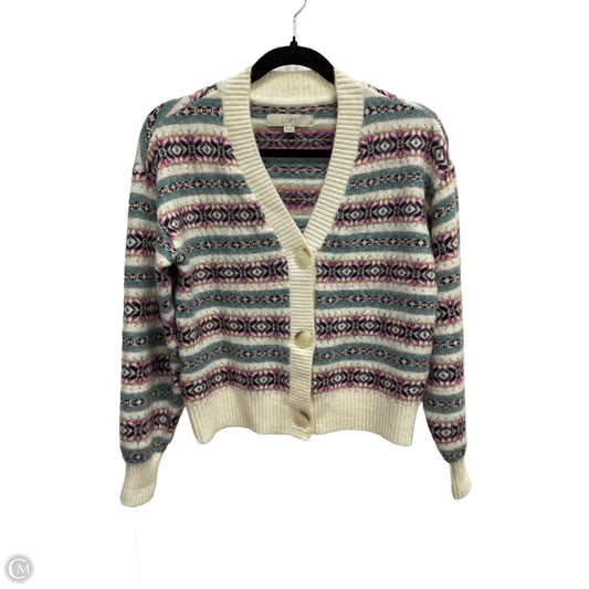 Cardigan By Loft In Multi-colored, Size: Xs