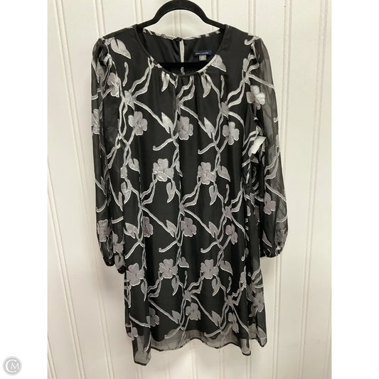 Dress Party Midi By Tommy Hilfiger In Black & Grey, Size: Xl