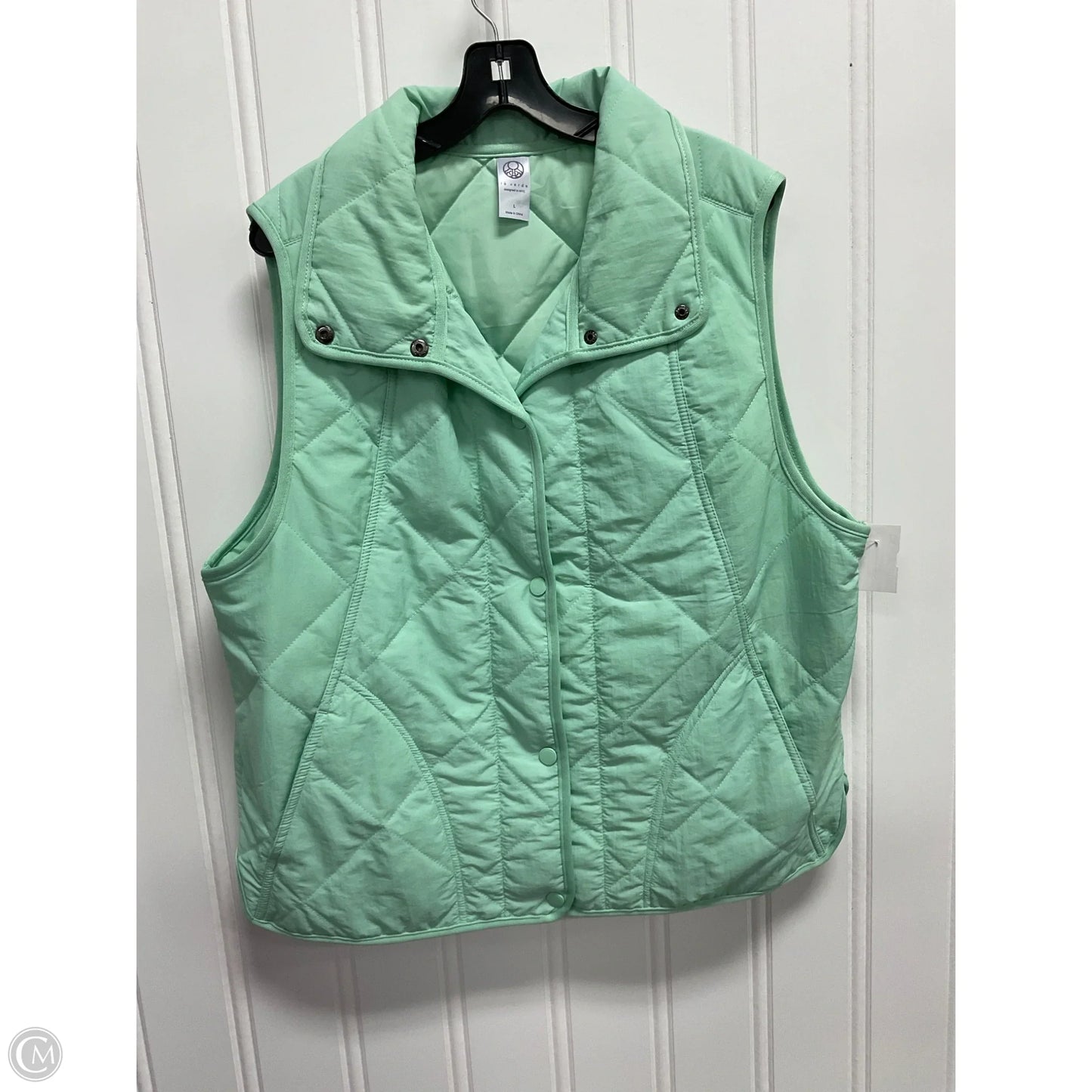 Vest Puffer & Quilted By Te Verde In Aqua, Size: L