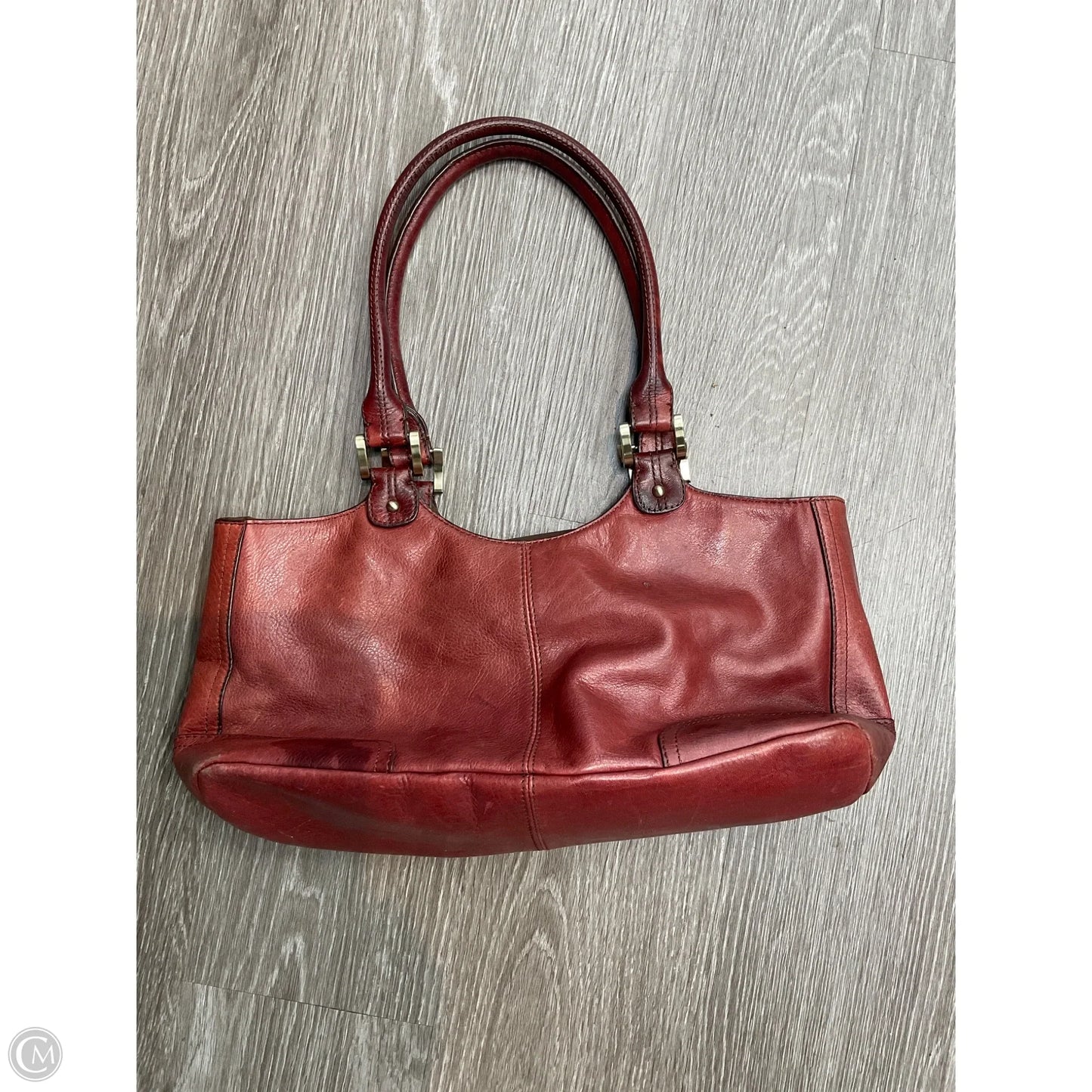 Handbag Leather By Etienne Aigner, Size: Medium
