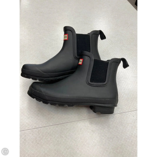 Boots Ankle Flats By Hunter In Black, Size: 9