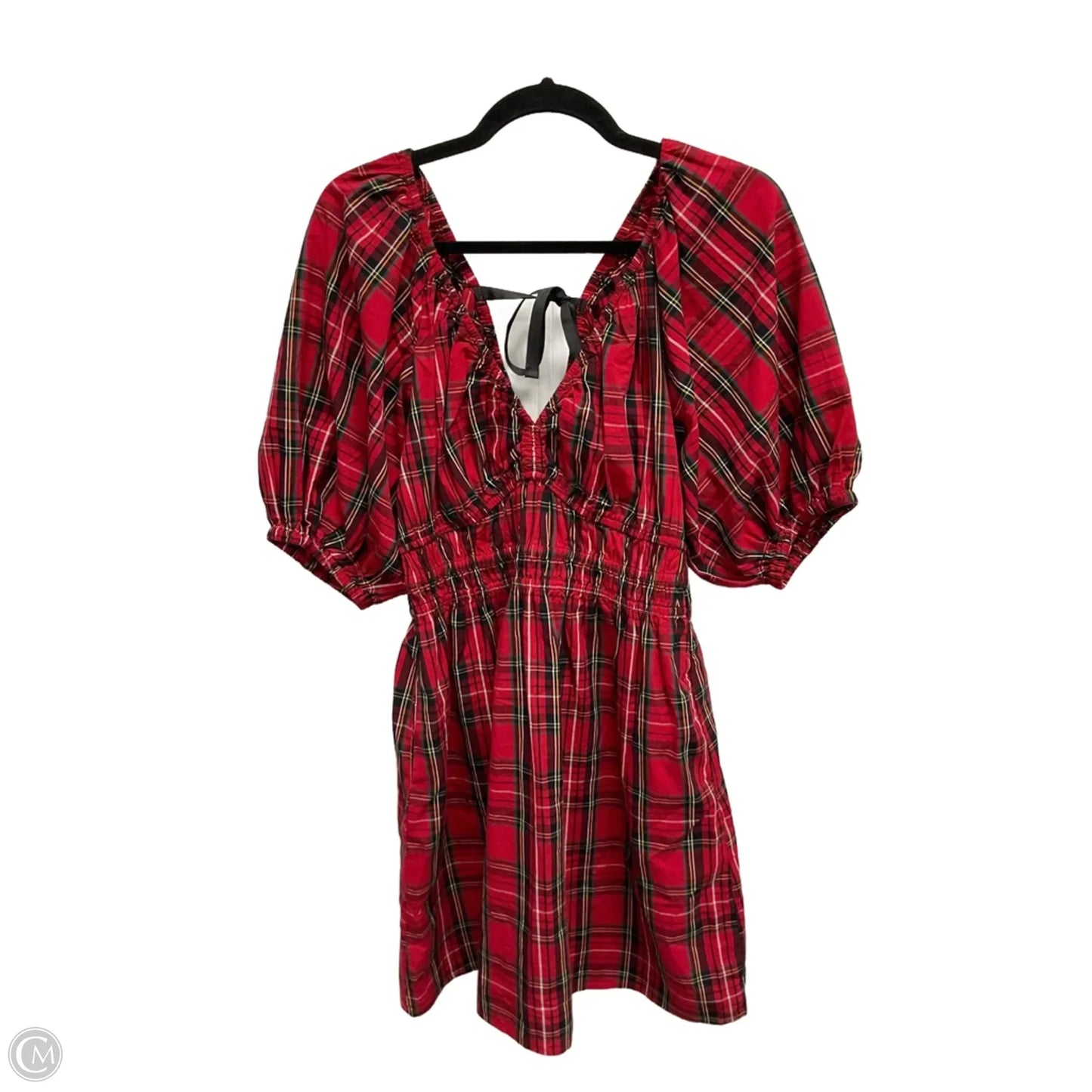Dress Casual Midi By Old Navy In Plaid Pattern, Size: S