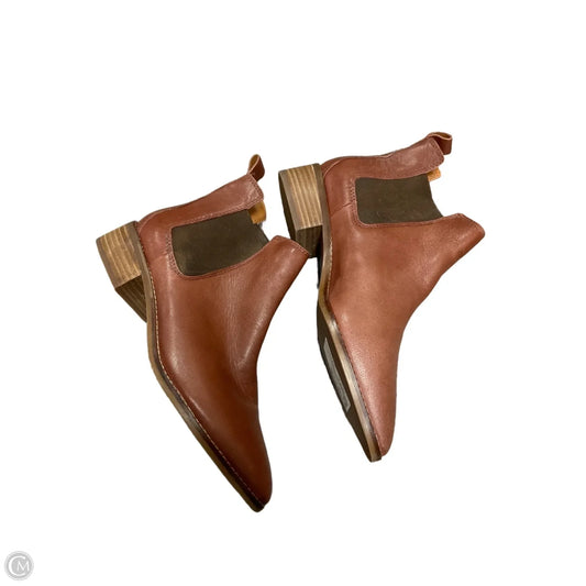 Boots Ankle Heels By Lucky Brand In Brown, Size: 10