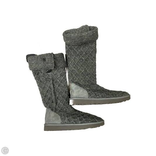 Boots Designer By Ugg In Grey, Size: 9