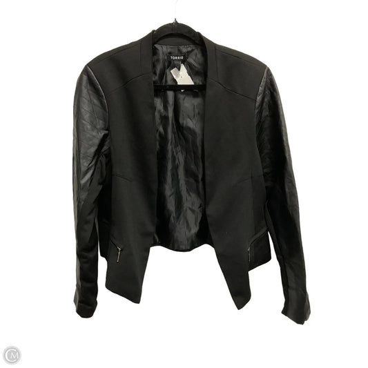 Jacket Moto By Torrid In Black, Size: 1x